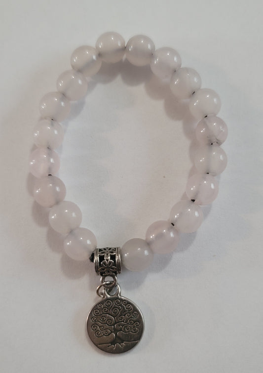 Pink Rose Quartz Chakra Bracelet