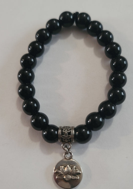 Black Obsidian Chakra Bracelet